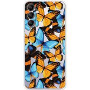 Прозрачный чехол BoxFace Samsung Galaxy A34 5G (A346) Butterfly Morpho