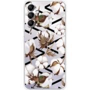 Прозрачный чехол BoxFace Samsung Galaxy A34 5G (A346) Cotton flowers