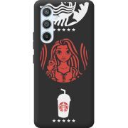 Черный чехол BoxFace Samsung Galaxy A54 5G (A546) RedWhite Coffee