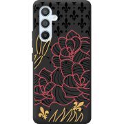 Черный чехол BoxFace Samsung Galaxy A54 5G (A546) FranceFlowers