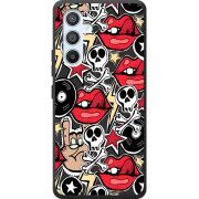 Черный чехол BoxFace Samsung Galaxy A54 5G (A546) Rock Graffiti