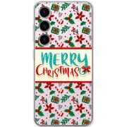 Прозрачный чехол BoxFace Samsung Galaxy S23 (S911) Vintage Christmas Pattern