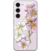 Прозрачный чехол BoxFace Samsung Galaxy S23 (S911) Cherry Blossom