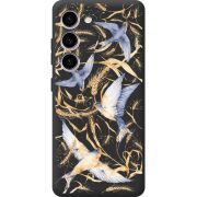 Черный чехол BoxFace Samsung Galaxy S23 (S911) Ластівки