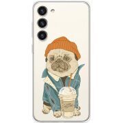 Прозрачный чехол BoxFace Samsung Galaxy S23 Plus (S916) Dog Coffeeman