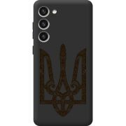 Черный чехол BoxFace Samsung Galaxy S23 Plus (S916) Ukrainian Trident