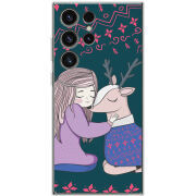 Чехол BoxFace Samsung Galaxy S23 Ultra (S918) Girl and deer