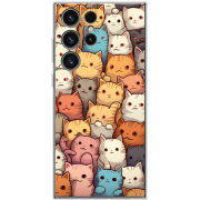 Чехол BoxFace Samsung Galaxy S23 Ultra (S918) Котики муркотики