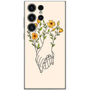 Чехол BoxFace Samsung Galaxy S23 Ultra (S918) Flower Hands