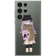 Прозрачный чехол BoxFace Samsung Galaxy S23 Ultra (S918) Winter Morning Girl
