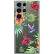 Прозрачный чехол BoxFace Samsung Galaxy S23 Ultra (S918) Tropical