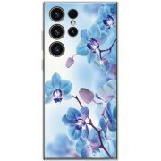 Чехол со стразами Samsung Galaxy S23 Ultra (S918) Orchids