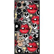 Черный чехол BoxFace Samsung Galaxy S23 Ultra (S918) Rock Graffiti