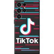 Черный чехол BoxFace Samsung Galaxy S23 Ultra (S918) Tik Tok