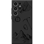 Черный чехол BoxFace Samsung Galaxy S23 Ultra (S918) Mountains