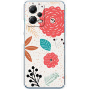 Чехол BoxFace Xiaomi Poco X5 5G Line Flowers