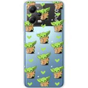 Прозрачный чехол BoxFace Xiaomi Poco X5 5G Pattern Baby Yoda