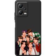 Черный чехол BoxFace Poco X5 5G BTS