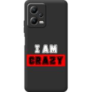 Черный чехол BoxFace Poco X5 5G I'm Crazy