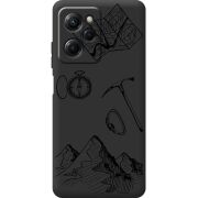Черный чехол BoxFace Poco X5 Pro 5G Mountains