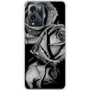 Чехол BoxFace ZTE Blade V40 Pro Black and White Roses