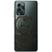 Прозрачный чехол BoxFace ZTE Blade V40 Pro Chinese Dragon