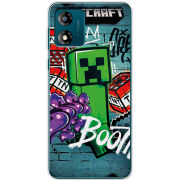 Чехол BoxFace Motorola E13 Minecraft Graffiti