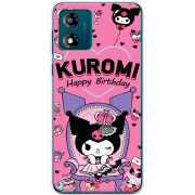 Чехол BoxFace Motorola E13 День народження Kuromi