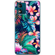Чехол BoxFace Motorola E13 flowers in the tropics