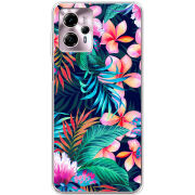 Чехол BoxFace Motorola G13 flowers in the tropics