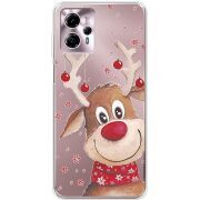 Прозрачный чехол BoxFace Motorola G13 Winter Deer