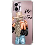 Прозрачный чехол BoxFace Motorola G13 Follow Your Dreams