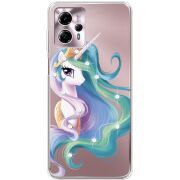 Чехол со стразами Motorola G13 Unicorn Queen