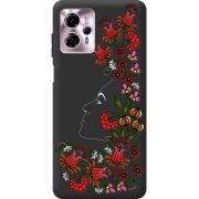 Черный чехол BoxFace Motorola G13 3D Ukrainian Muse