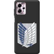 Черный чехол BoxFace Motorola G13 Атака Титанов Крылья Свободы