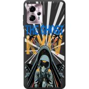Черный чехол BoxFace Motorola G13 Привид Києва в дії