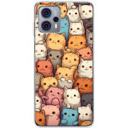Чехол BoxFace Motorola G23 Котики муркотики