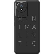Черный чехол BoxFace Vivo Y02 Minimalistic