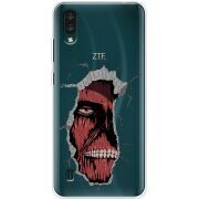 Прозрачный чехол BoxFace ZTE Blade A51 Lite Нападение Титана