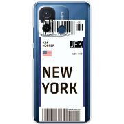 Прозрачный чехол BoxFace Xiaomi Redmi 12C Ticket New York