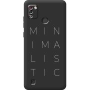 Черный чехол BoxFace Tecno Pop 4 Pro Minimalistic