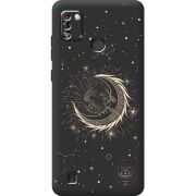 Черный чехол BoxFace Tecno Pop 4 Pro Moon