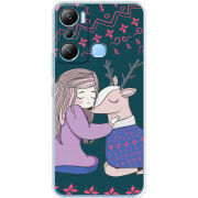 Чехол BoxFace Infinix Hot 20i Girl and deer