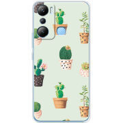 Чехол BoxFace Infinix Hot 20i L-green Cacti