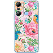 Чехол BoxFace Infinix Hot 20i Birds in Flowers
