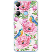 Чехол BoxFace Infinix Hot 20i Birds and Flowers