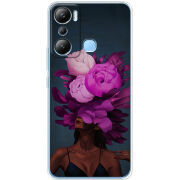 Чехол BoxFace Infinix Hot 20i Exquisite Purple Flowers