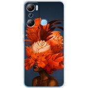 Чехол BoxFace Infinix Hot 20i Exquisite Orange Flowers