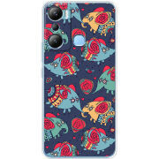 Чехол BoxFace Infinix Hot 20i Flying Elephants