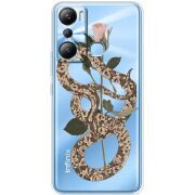 Прозрачный чехол BoxFace Infinix Hot 20i Glamor Snake